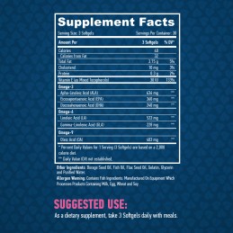 Essential Fatty Acids - Acizi grasi esentiali - Omega 3-6-9 1250 mg 90 Capsule Beneficii Essential Fatty Acids: HAYA LABS Essent