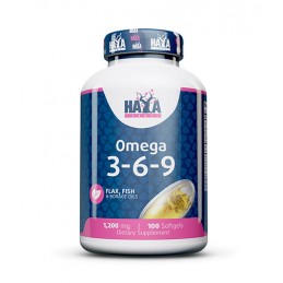 Haya Labs Omega 3-6-9, 100 Capsule, regleaza colesterolul marit si trigliceridele Beneficii Omega 3-6-9: Suplimentul Omega 3-6-9