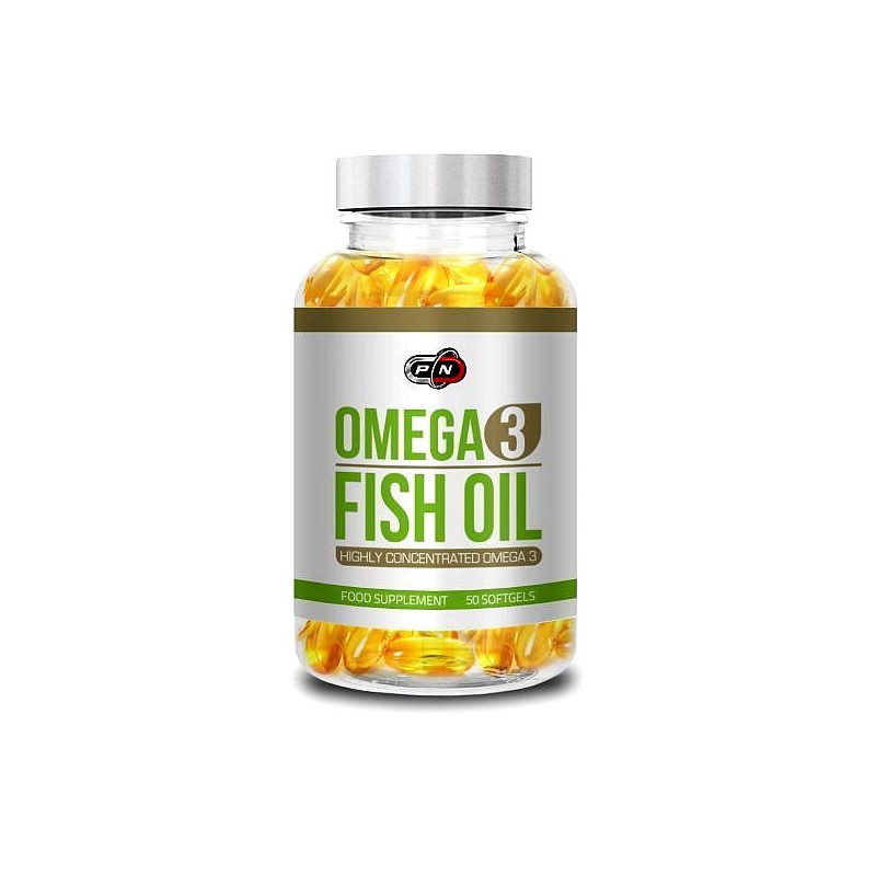 Pure Nutrition USA Omega 3, 1000mg, 50 capsule, Ulei de peste 500 EPA / 250 DHA Beneficii Omega 3 ulei de peste: protejeaza inim