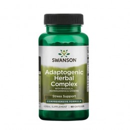 Swanson Adaptogenic Complex 60 Capsule – Rhodiola Ashwagandha Ginseng pentru Energie si Stres Adaptogenic Complex Beneficii: int