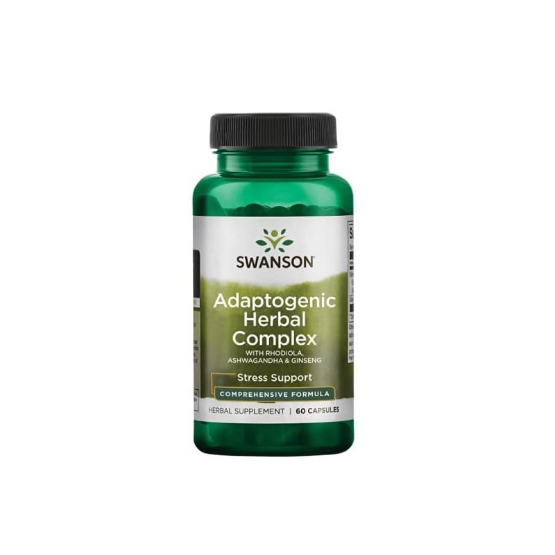 Swanson Adaptogenic Complex 60 Capsule (Rhodiola Ashwagandha Ginseng) Beneficii Astragalus: intareste sistemul imunitar, reduce 
