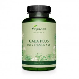 Vegavero GABA + L-Teanina + Vitamina B6 120 Capsule – Relaxare Beneficii GABA: promoveaza relaxarea, sustine un somn linistit si