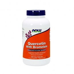 Ajuta in stimularea sistemului imunitar, poate reduce starile de discomfort, Quercetina cu Bromelaina, 240 capsule Beneficii Que