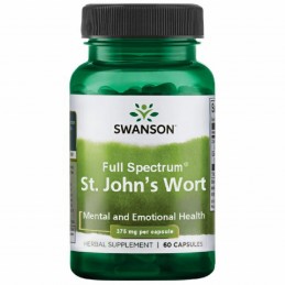 Swanson Sunatoare 375mg 60 Capsule – Suport Natural pentru Stres si Dispozitie St. John's Wort - Sunatoare beneficii: ofera o st