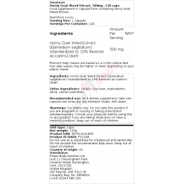 Iarba Caprei Nebune extract - Horny Goat Weed 120 Capsule, Swanson Beneficii Horny Goat Weed Extract - scade presiunea arteriala