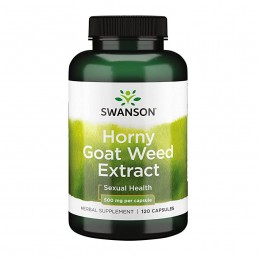 Swanson Horny Goat Weed – 120 Capsule – Libido si Vitalitate Masculina Beneficii Horny Goat Weed Extract - scade presiunea arter