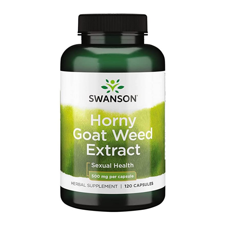 Swanson Horny Goat Weed – 120 Capsule – Libido si Vitalitate Masculina Beneficii Horny Goat Weed Extract - scade presiunea arter