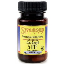 Swanson 5 HTP 100 mg Extra Strength 60 Capsule (Supliment depresie si anxietate, somn linistit) Beneficii 5 HTP: imbunatateste s
