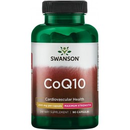 Swanson Coenzima Q10 200 mg – 90 Capsule – Energie si Protectie Cardiaca Beneficii Coenzima Q10: este un supliment alimentar uso