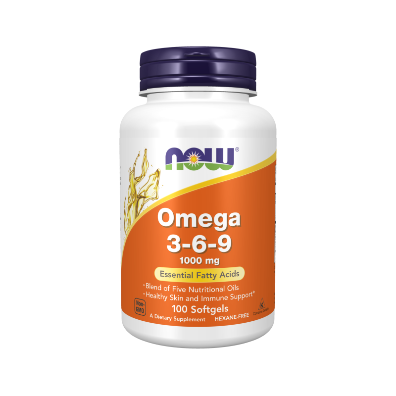 Omega 3-6-9, 1000 mg 100 Capsule, Imbunatateste sanatatea inimii, sustine sanatatea oaselor, scade tensiunea arteriala Beneficii