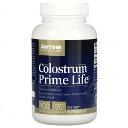 Jarrow Colostrum Prime Life, 400mg 120 Capsule Contine colostru, obtinut prin liofilizare (la temperatura scazuta) pentru mentin