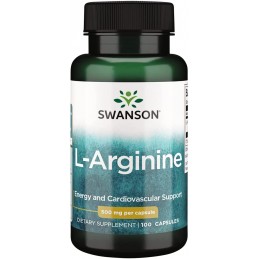 Swanson L-Arginina, 500 mg, 100 Capsule (l-arginina pentru potenta si erectie) Beneficii L-arginina- imbunatatirea fluxului sang