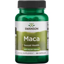 Swanson Maca Extract, 500 mg, 60 Capsule (Creste libidoul la femei si barbati) Beneficii Maca: ajuta la cresterea libidoului, be