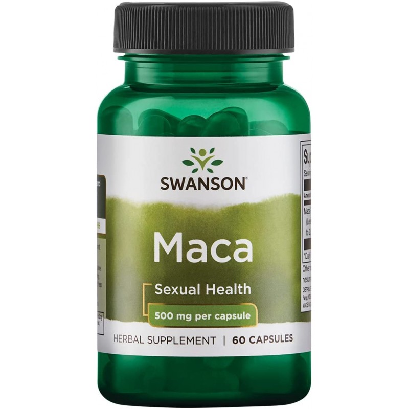 Swanson Maca Extract 500 mg – Supliment Natural pentru Vitalitate si Energie | 60 capsule Beneficii Maca Maca este o plantă adap