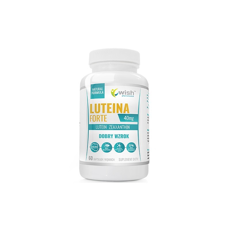 Wish Luteina Forte 40 mg, 60 Capsule (Pentru ochi sanatosi) Beneficii Luteina Forte- este un supliment alimentar care: suprima i