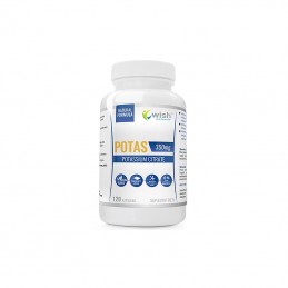 Wish Potassium citrate (Citrat de potasiu), 350 mg, 120 Capsule Beneficiile citratului de potasiu- ajuta in reducerea AVC-ului, 