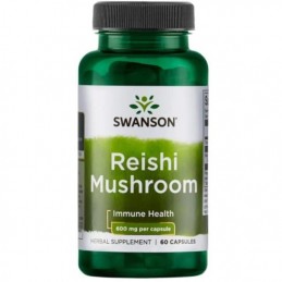 Swanson Reishi 600mg 60 Capsule – Suport Natural pentru Imunitate si Energie Beneficii Reishi: intareste sistemul imunitar, lupt