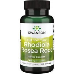 Rhodiola Rosea radacina 400 mg 100 Capsule, Swanson Beneficii Rhodiola Rosea- poate ajuta la reducerea stresului, poate ajuta la