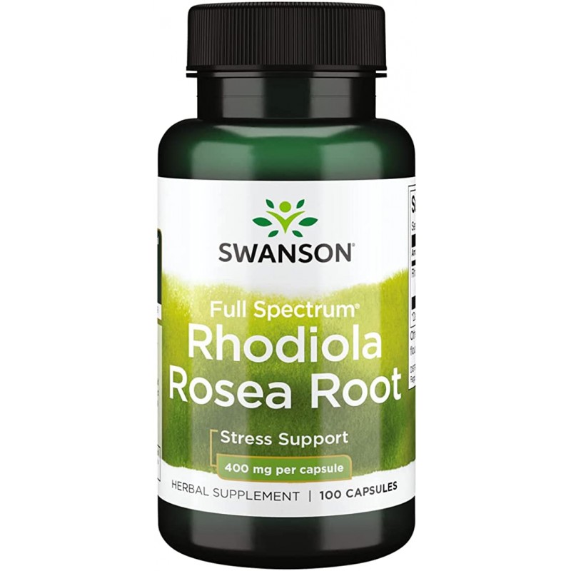 Swanson Rhodiola Rosea Root (radacina) 400mg 100 Capsule Beneficii Rhodiola Rosea: poate ajuta la reducerea stresului, poate aju