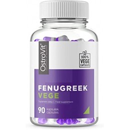 Fenugreek VEGE 600 mg, 90 capsule vegetale- Sustine procesele metabolice sanatoase, reduce senzatia de oboseala Beneficii Fenugr