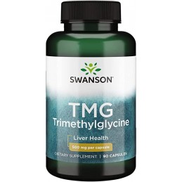 Swanson TMG Trimethylglycine 500 mg 90 Capsule – Trimetilglicina pentru Circulatie Beneficii Trimetilglicina (TMG): sustine sana