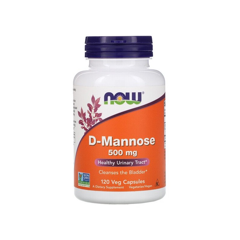 Now Foods D-Mannose - D-manoza, 500mg, 120 Capsule Beneficii D-manoza: suporta sanatatea generala a tractului urinar, poate redu