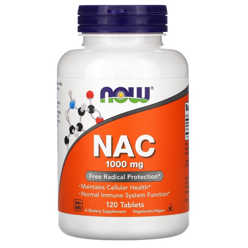 Ajuta la ameliorarea simptomelor afectiunilor respiratorii, NAC (N-Acetil Cisteina) 1000mg, 120 Tablete Beneficiile N-Acetil Cis