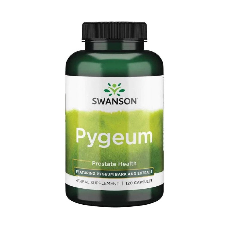 Swanson Pygeum 400 mg 120 Capsule - Pygeum extract, prostata marita Beneficii Pygeum: reducerea edemului prostatei, reduce coles