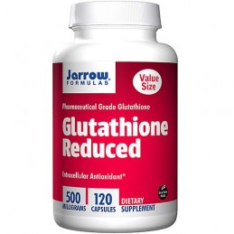 Glutathione Reduced (glutation redus), 120 Capsule Beneficiile glutationului - reduce stresul oxidativ, poate ameliora psoriazis