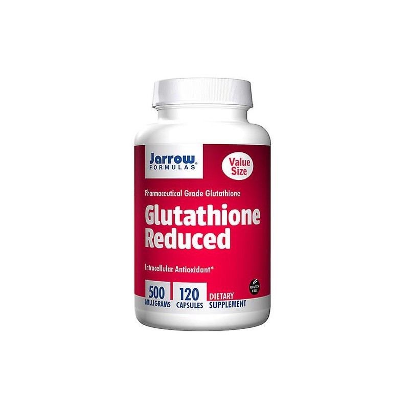 Jarrow Glutathione Reduced (glutation redus), 120 Capsule Beneficiile glutationului - reduce stresul oxidativ, poate ameliora ps