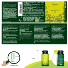 Oregano Oil Organic (Ulei de Oregano Bio) - 90 Capsule, Vegavero Beneficii Ulei de Oregano - ajuta la functionarea sistemului re