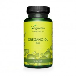 Vegavero Oregano Oil Organic (Ulei de Oregano Bio) - 90 Capsule Beneficii Ulei de Oregano - ajuta la functionarea sistemului res