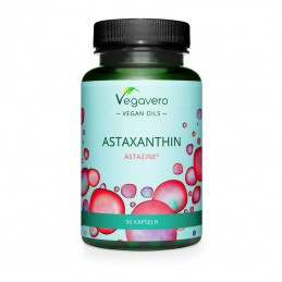 Astaxantina ulei 4 mg 90 Capsule, Vegavero Beneficii Ulei de Astaxantina - antioxidant, sustine o piele sanatoasa, supliment pen