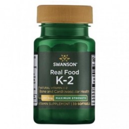 Supliment alimentar Vitamina K2 - 200 mcg, 30 Capsule, Swanson Beneficii Vitamina K2- beneficii pentru oase, imbunatateste sanat