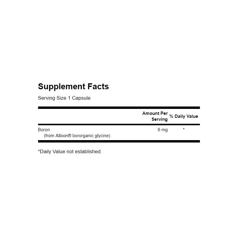 Bor Organic - Boron Organic 6mg 60 Capsule, Swanson - 3 | YEO