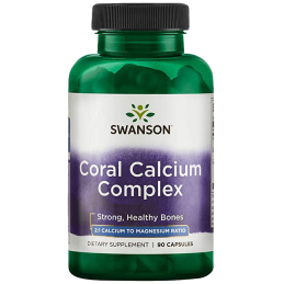 Swanson Coral Calcium Complex - 90 Capsule Beneficii ale Calciului de coral: prevenirea rahitismului si a decalcifierii oaselor,