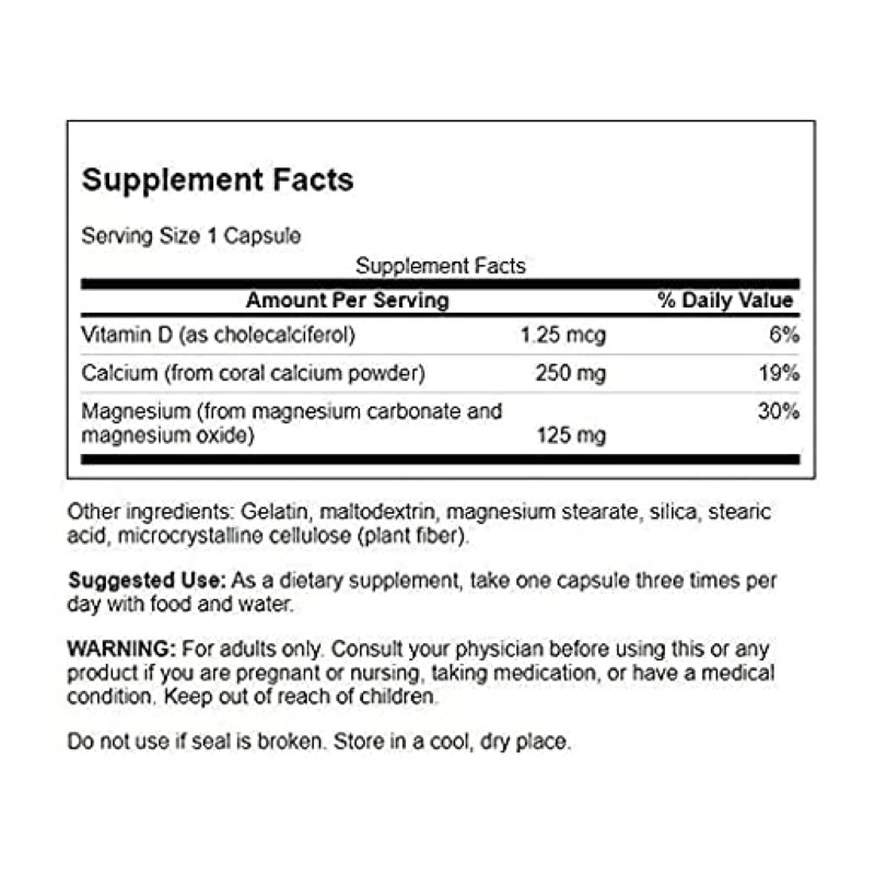 Swanson Coral Calcium Complex - 90 Capsule - 1 | YEO