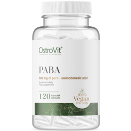 PABA Vege, 500 mg, 120 Capsule (benefic pentru piele, beneficii antioxidante) Beneficii PABA: este benefic pentru piele, benefic