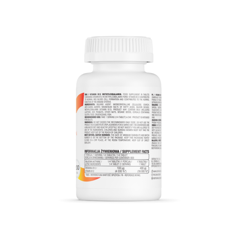 Vitamina B12 Methylcobalamina 200 Comprimate - 1 | YEO