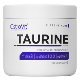 OstroVit Supreme Pure Taurine (taurina pudra) - 300 grame Beneficii L-taurina- sustine metabolismul, imbunatateste performanta f