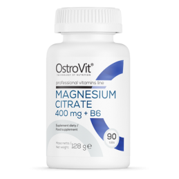 Sustine un efect calmant in starile de agitatie si neliniste, Magneziu Citrat + Vitamina B6, 400mg, 90 Pastile Beneficii Magnesi