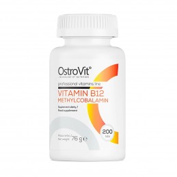 Vitamina B12 Metilcobalamina 200 Comprimate, OstroVit Beneficii Vitamina B12 Metilcobalamina: garanteza un metabolism energetic 