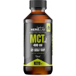 HeroLab MCT Oil C8 - 400ml (Dieta Ketogenica) Beneficii MCT: poate ajuta in pierderea greutatii, imbunatateste sanatatea inimii,