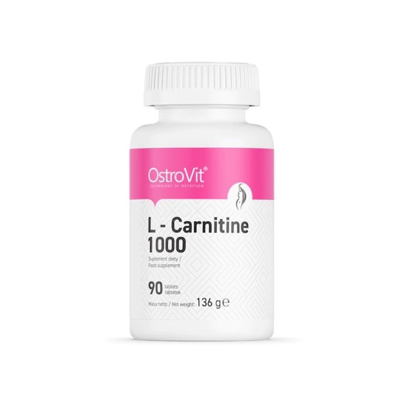 OstroVit L-Carnitina 1000 mg 90 Tablete (Salabire si arderea grasimilor) Beneficii Carnitina: ar putea imbunatati memoria si fun