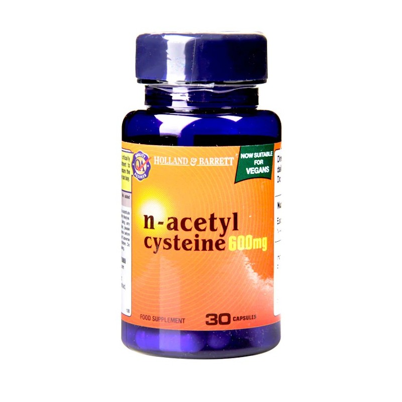 Holland&Barrett N-Acetyl Cysteine (N-Acetil Cisteina) 600mg - 30 Capsule Beneficiile N-Acetil Cisteinei: esentiala pentru a face