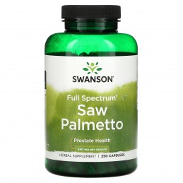 Swanson Saw Palmetto 540 mg – 250 Capsule – Suport Prostata si Urinare Normala Beneficii Saw Palmetto: poate sustine sanatatea p
