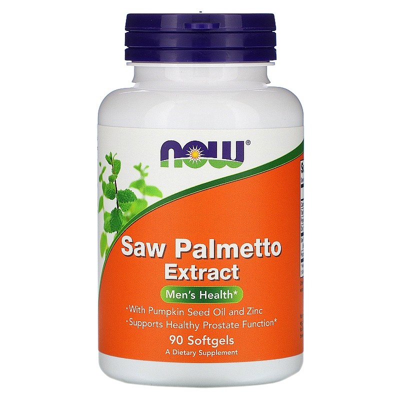 Now Foods Saw Palmetto Extract (Dovleac & Zinc) 80mg - 90 Capsule Beneficii Saw Palmetto: poate sustine sanatatea prostatei, poa