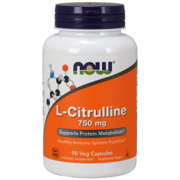 Supliment alimentar L-Citrulline 750 mg - 90 Capsule, Now Foods Beneficiile Citrulinei: poate imbunatati performanta atletica, i