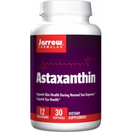 Astaxantina 12mg - 30 Capsule, Antioxidant, sustine o piele sanatoasa, supliment pentru antrenament si exercitii Beneficii Astax