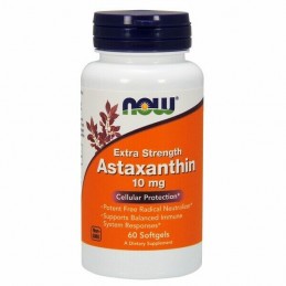 Antioxidant, sustine o piele sanatoasa, supliment pentru antrenament si exercitii, Astaxantina, 10mg 60 Capsule Beneficii Astaxa